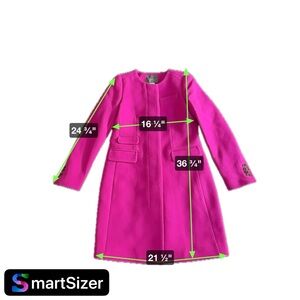 J. Crew Double Cloth Coat Italy Pink Sz 4 NWT